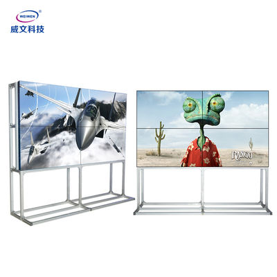फ्लोर स्टैंडिंग एलसीडी स्प्लिसिंग स्क्रीन 55 इंच विज्ञापन डिजिटल साइनेज 3.5 मिमी गैप
